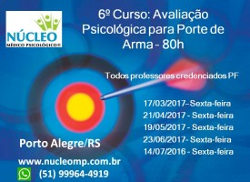 Capacitação em Avaliação Psicológica para Porte de Arma - 80h
