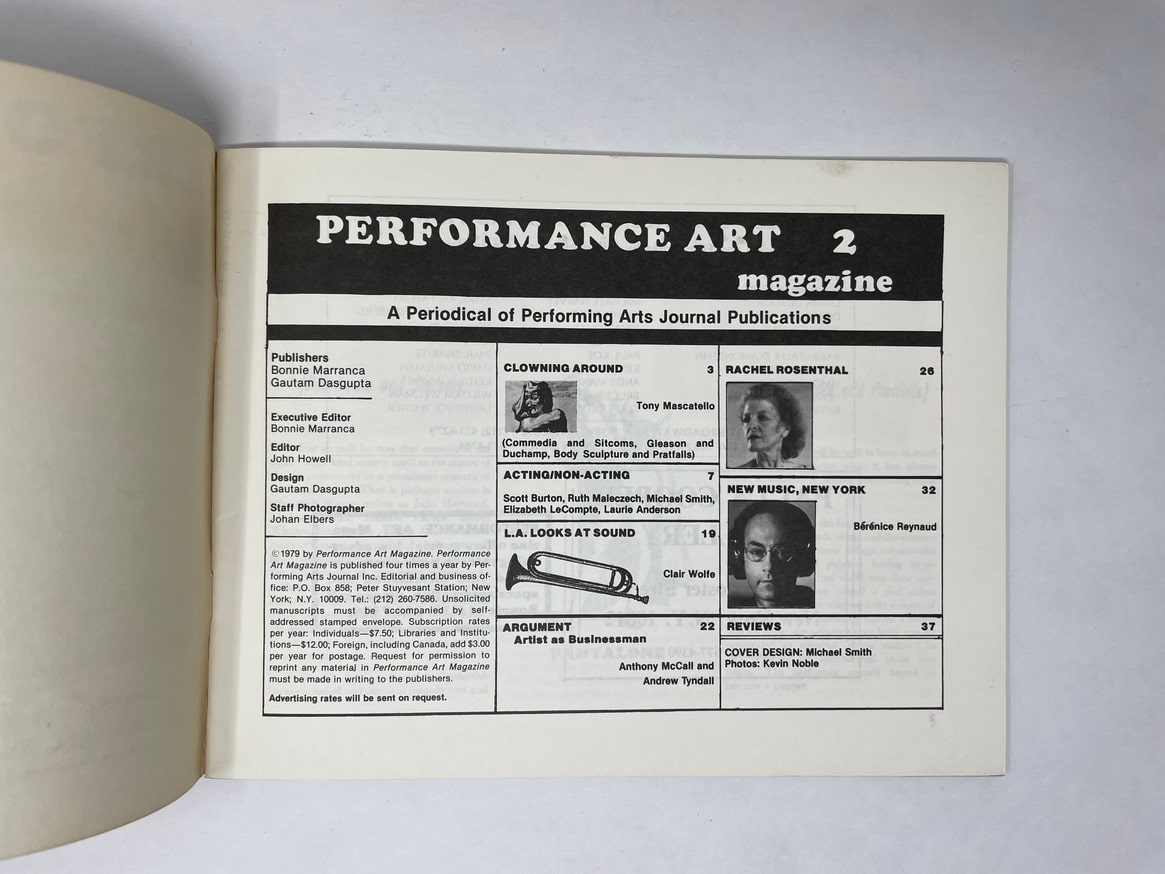 Performance Art Magazine thumbnail 2