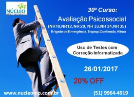 Avaliação Psicológica (Psicossocial) conforme as NR 20, NR 33 e NR 35