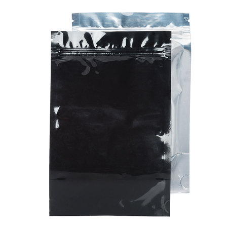 Photo of Half Ounce Black/Clear Mylar Barrier Bags w/ Vista