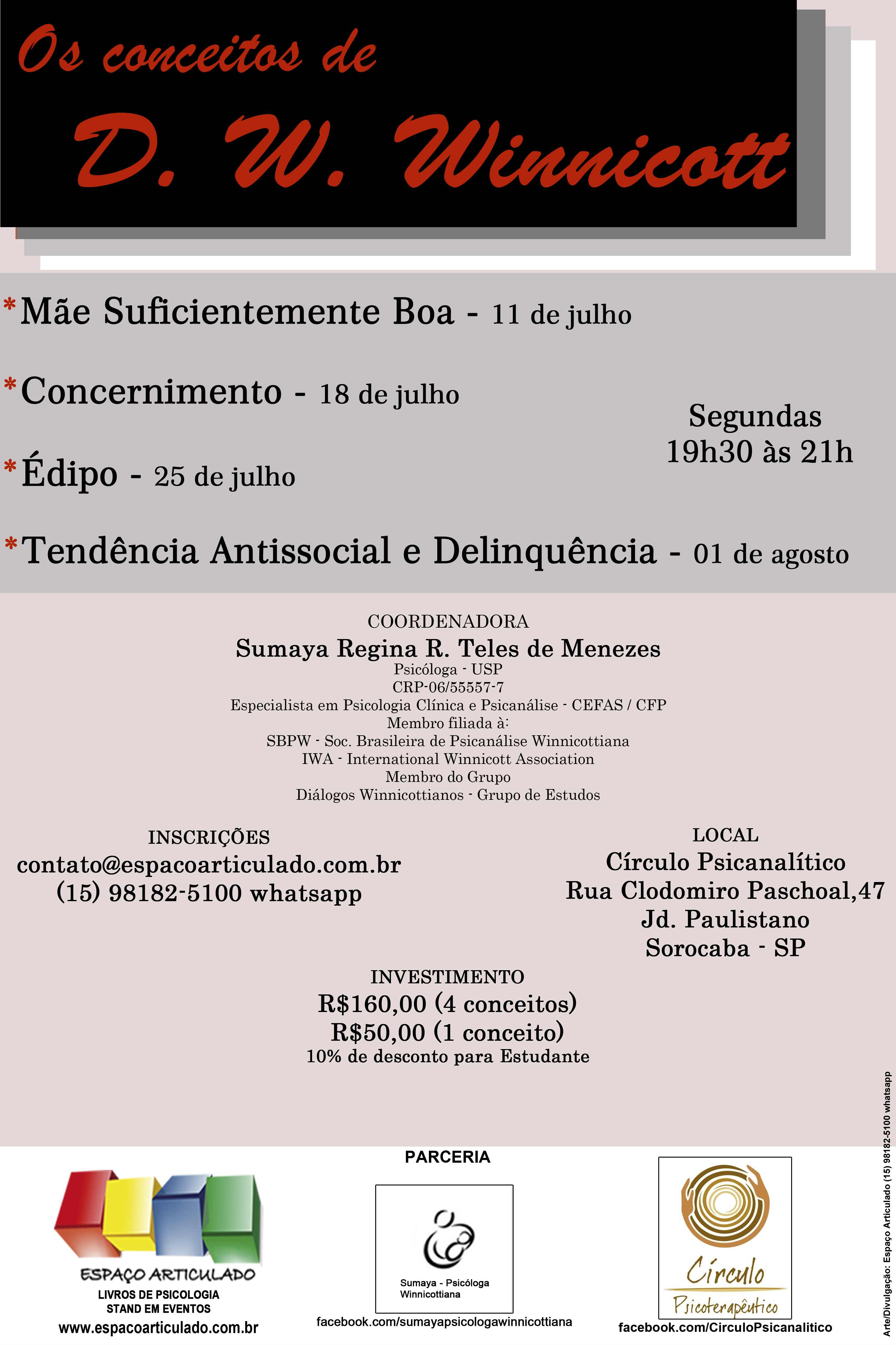 Os conceitos de D. W. Winnicott