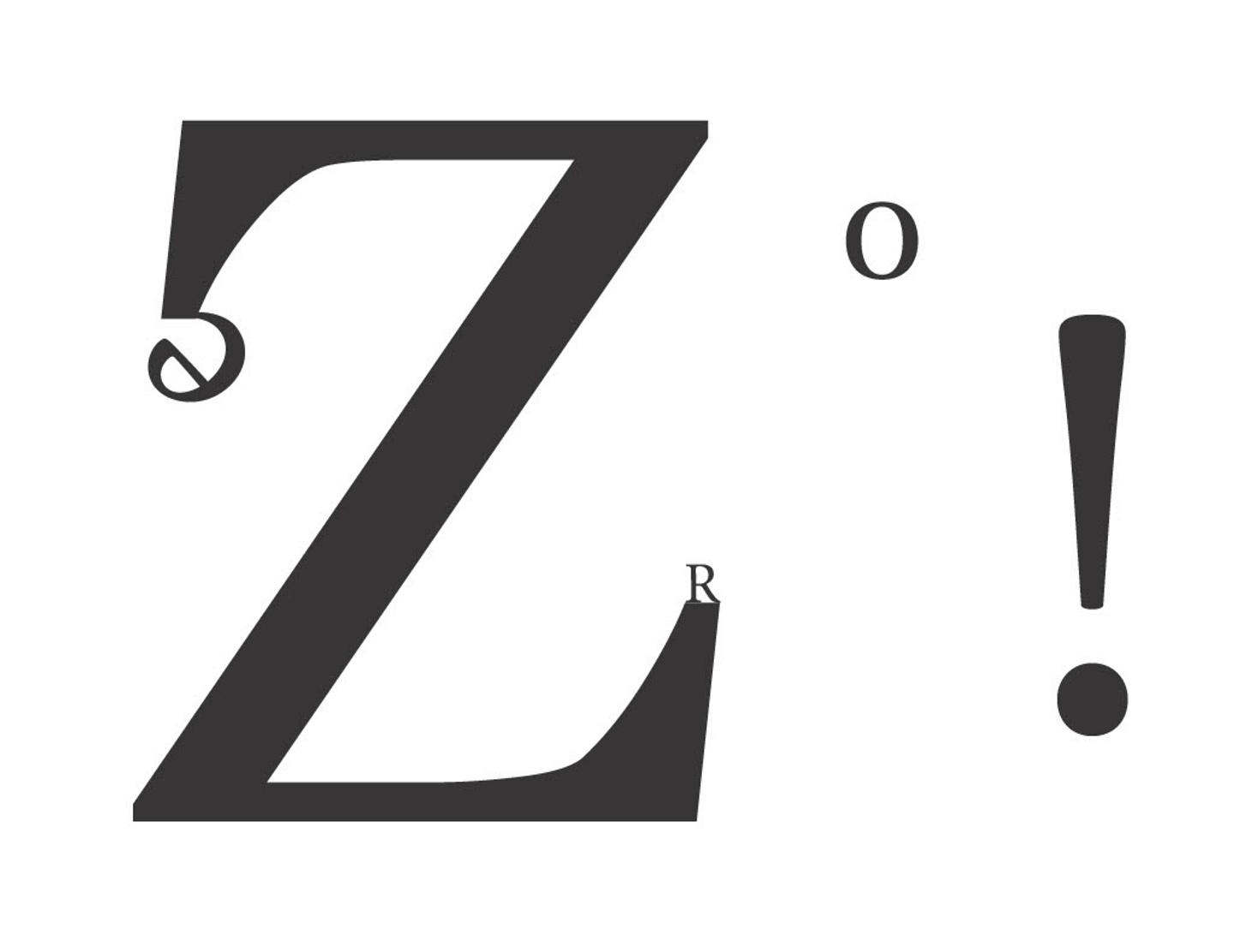 Letterform in layout