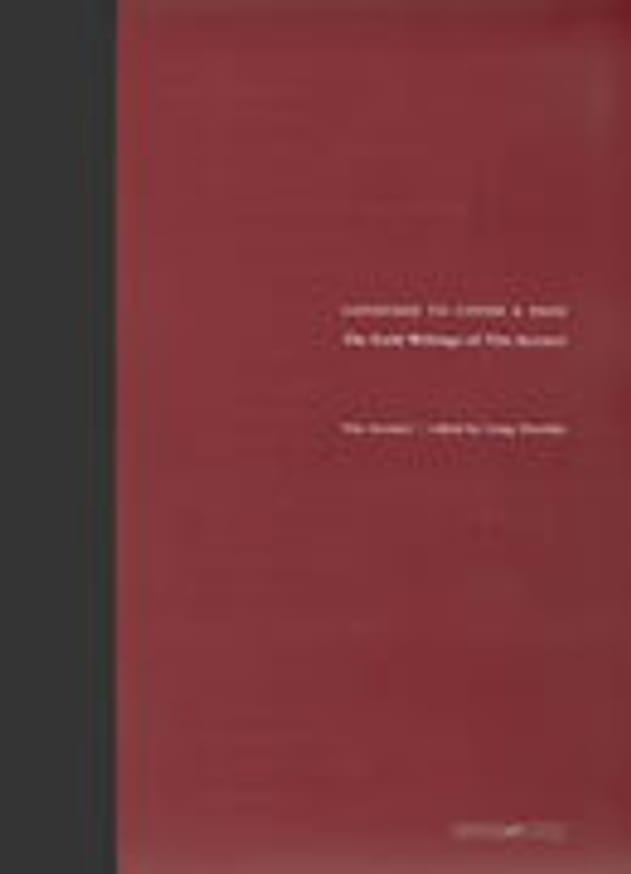 Language To Cover A Page : The Early Writings of Vito Acconci