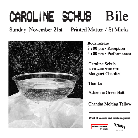 Bile, by Caroline Schub, Book Launch and Readings