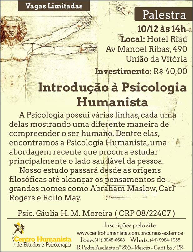 Introdução à Psicologia Humanista União da Vitória