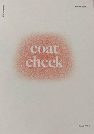 Coat Check: A Newsletter