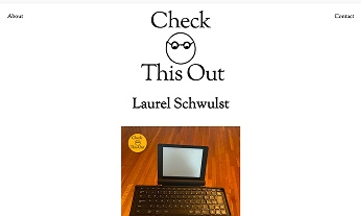 "Check this out" with an image of a computer