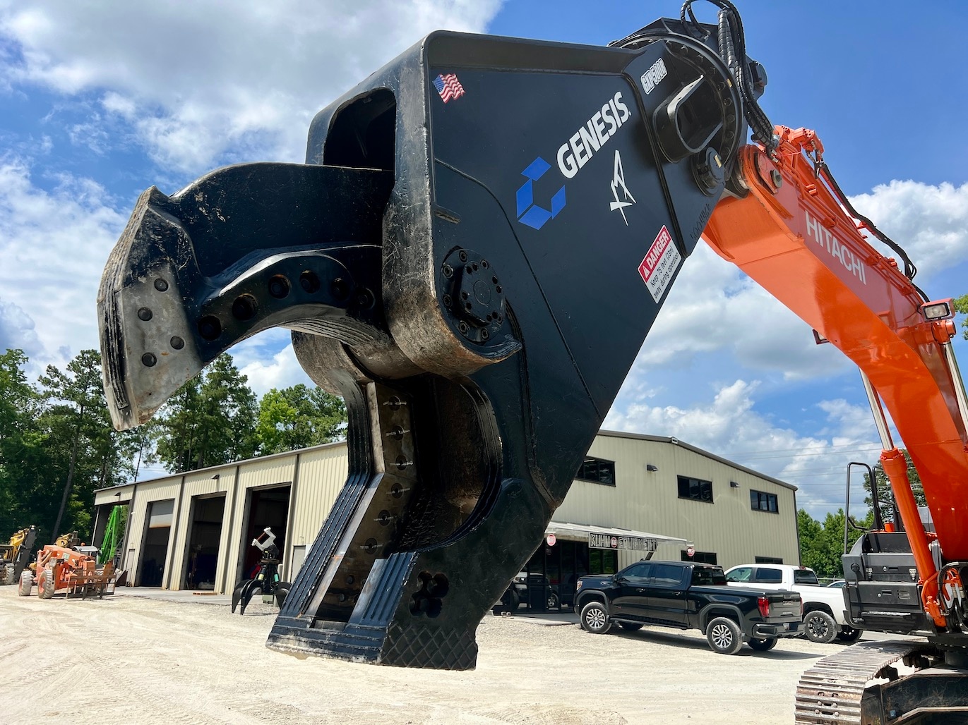 Used 2019 Hitachi ZX350LCN-6 w/ shear For Sale