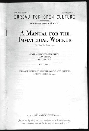 A Manual For The Immaterial Worker