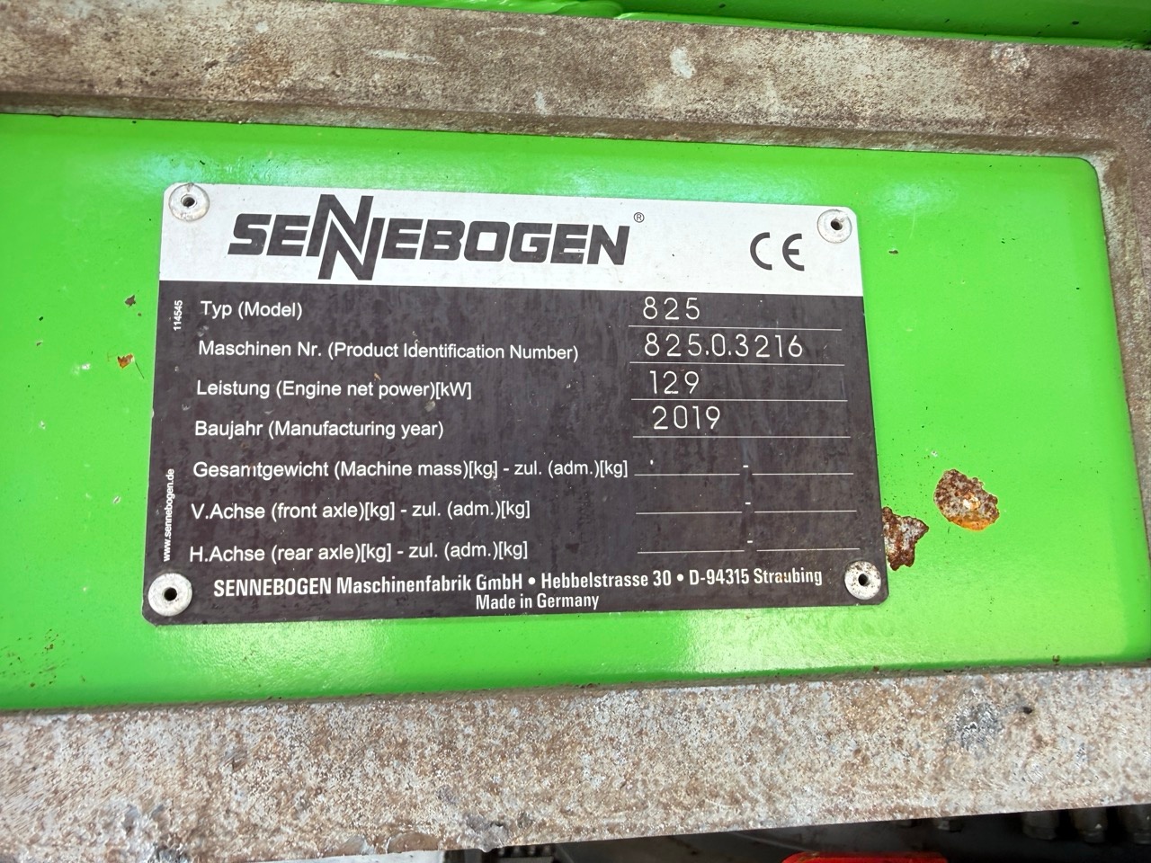 Used 2019 Sennebogen 825M For Sale
