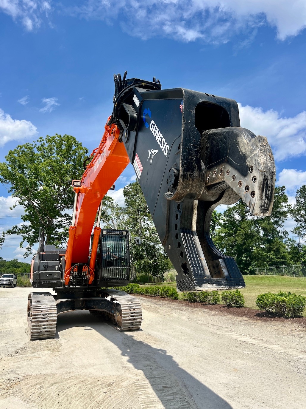 Used 2019 Hitachi ZX350LCN-6 w/ shear For Sale