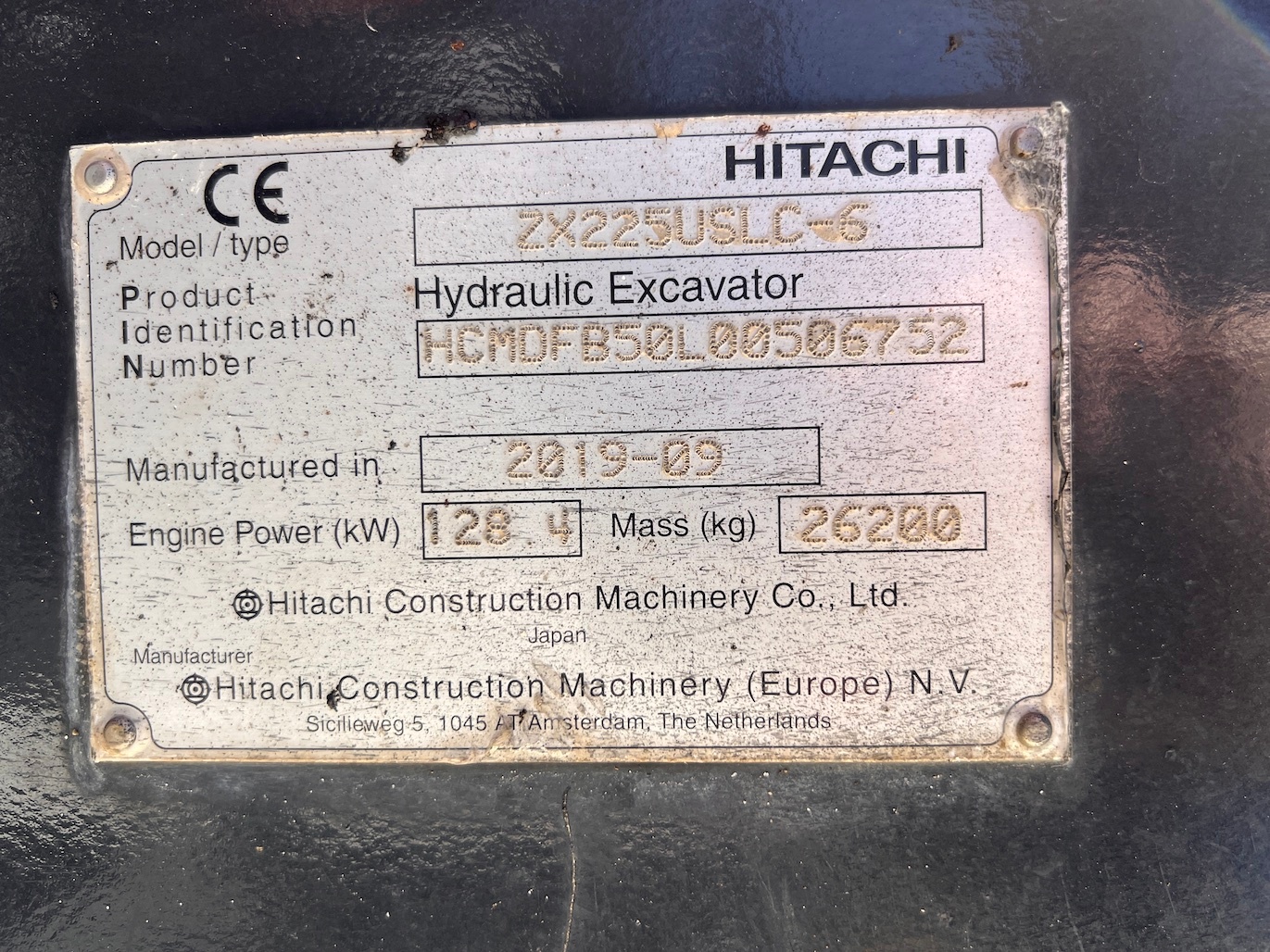 Used 2019 Hitachi ZX225US LC-6 For Sale