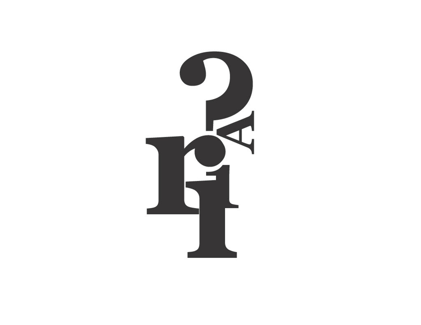 Letterform in layout