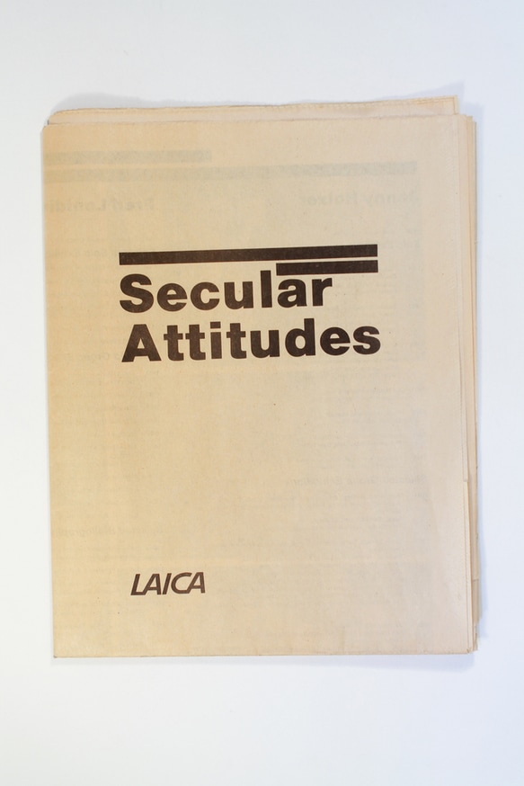 Secular Attitudes