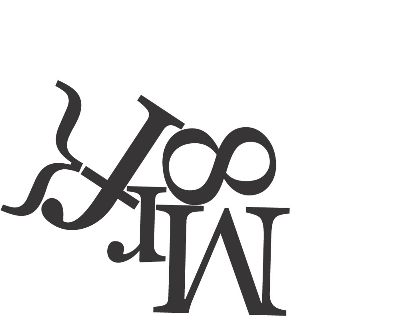 Letterform in layout