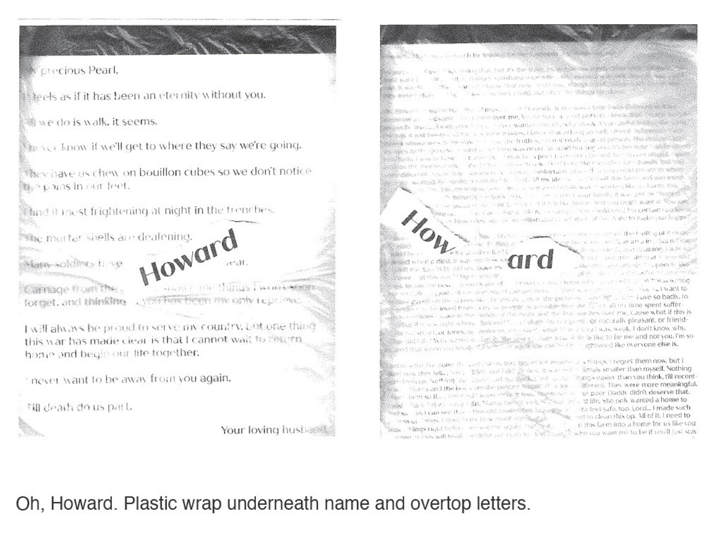 Typography manipulated by hand