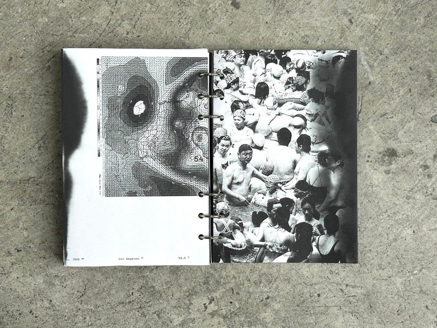 open pages from book, "Heat Index"