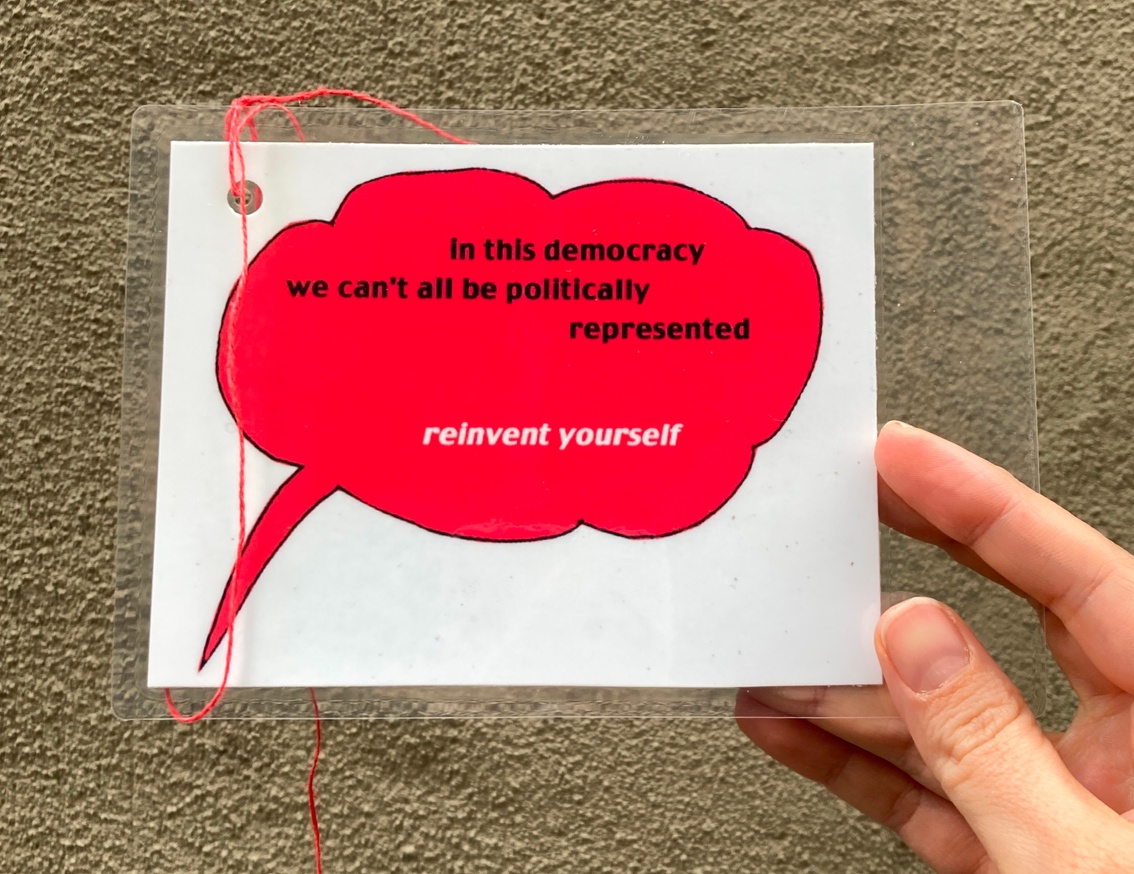 In This Democracy We Can't All Be Politically Represented / Reinvent Yourself Card thumbnail 1