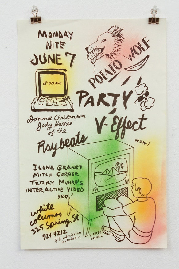 Potato Wolf White Columns Poster