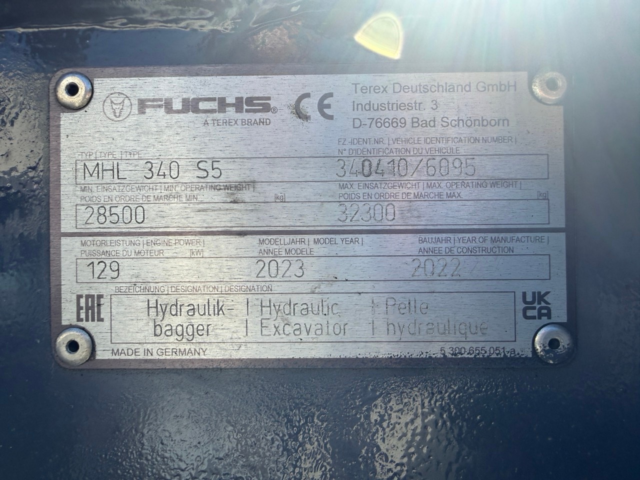 Used 2023 Fuchs MHL340F For Sale