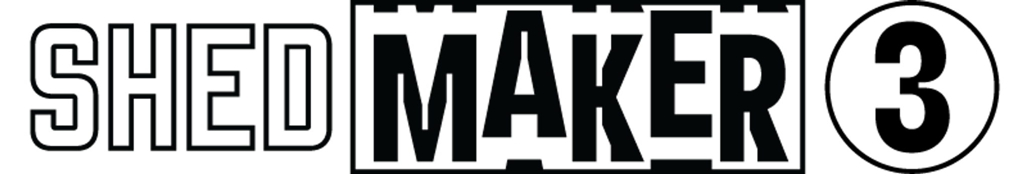 A logo that reads Shed Maker 3