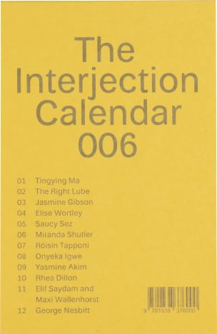 The Interjection Calendar 006