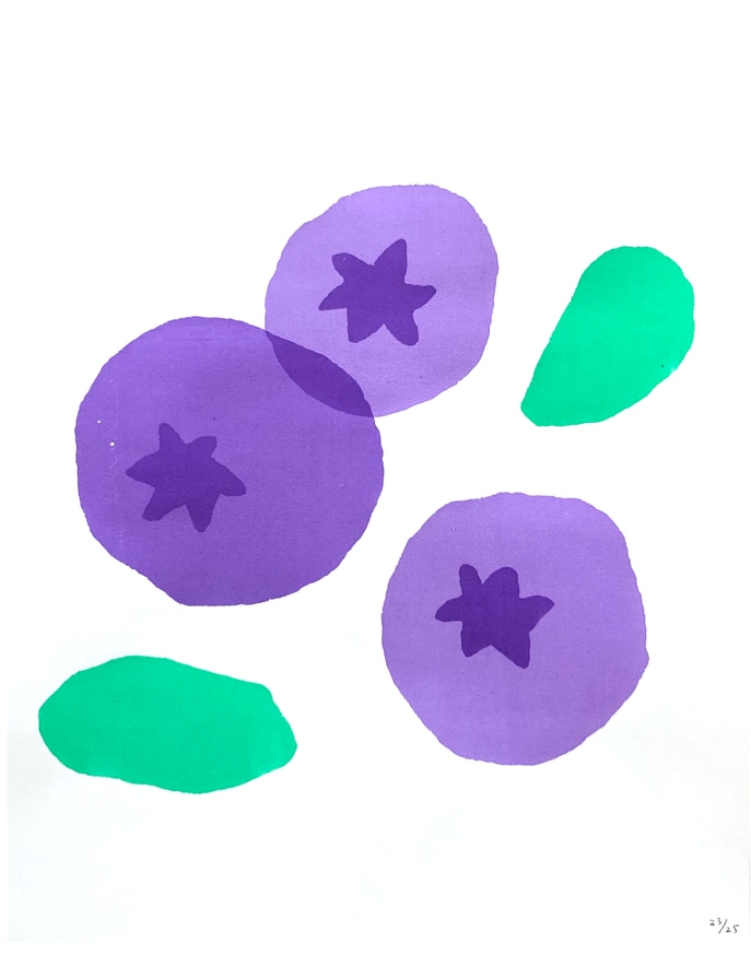 apcpwB (blueberries) - screenprint 