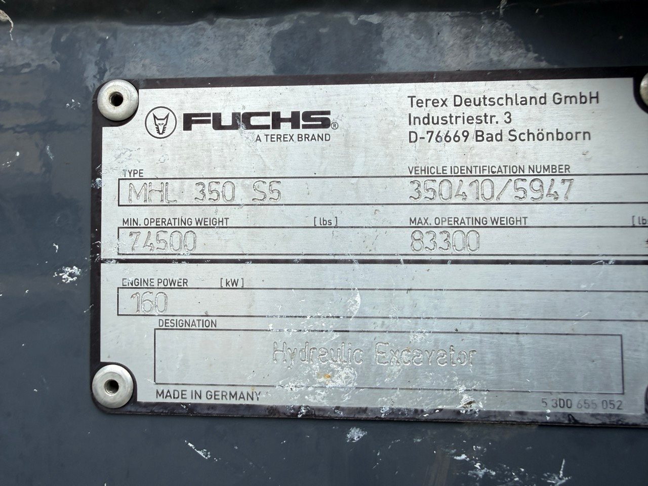 Used 2021 Fuchs MHL350F For Sale
