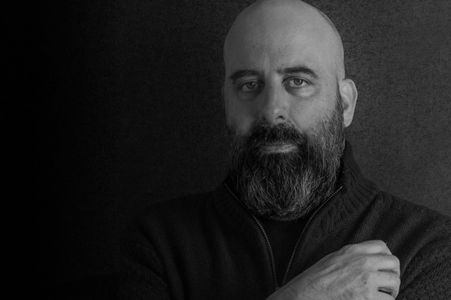 Black and white portrait of Charlie White by Marcus Rahauser