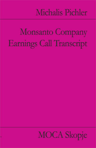 Monsanto Company: Earnings Call Transcript thumbnail 1