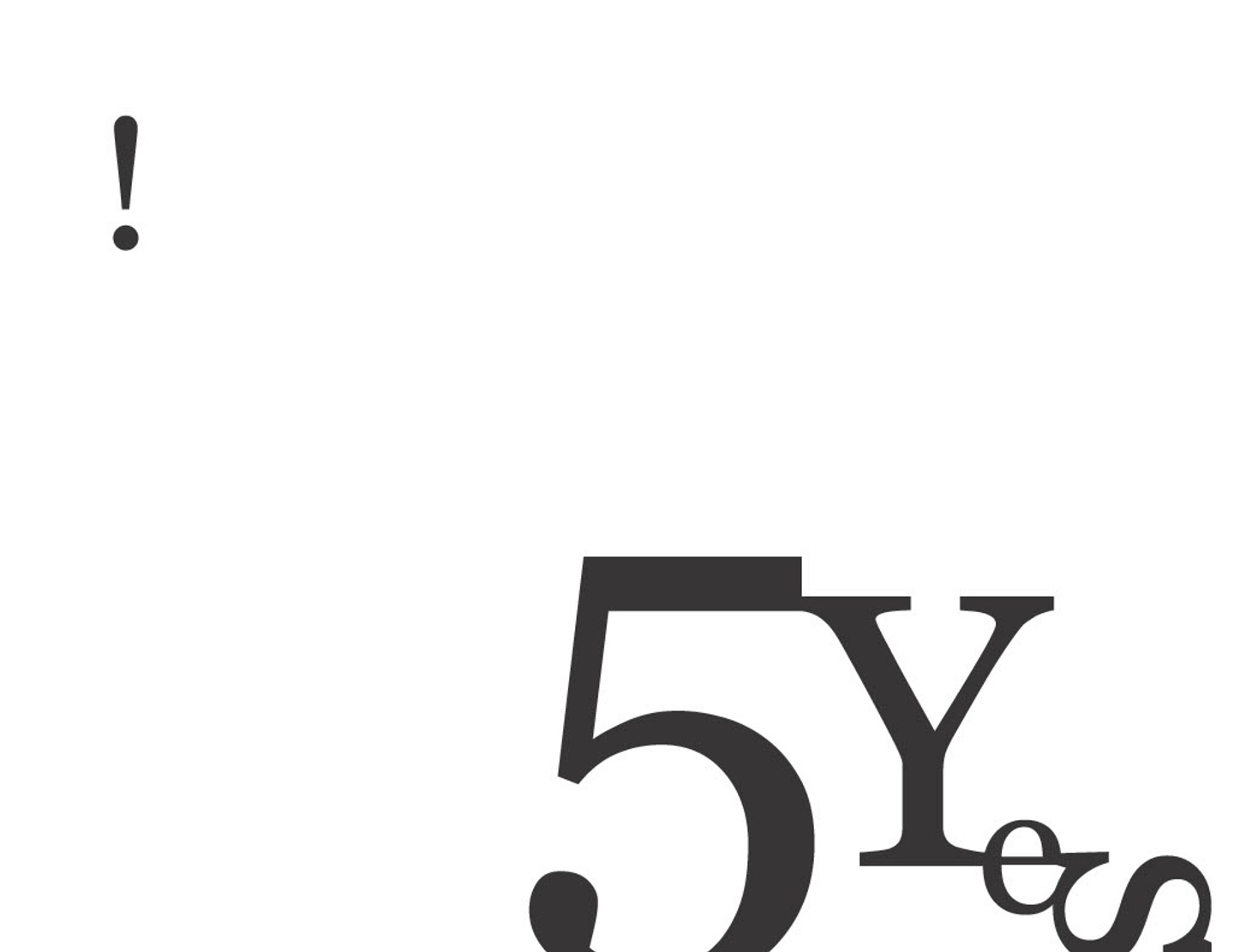 Letterform in layout