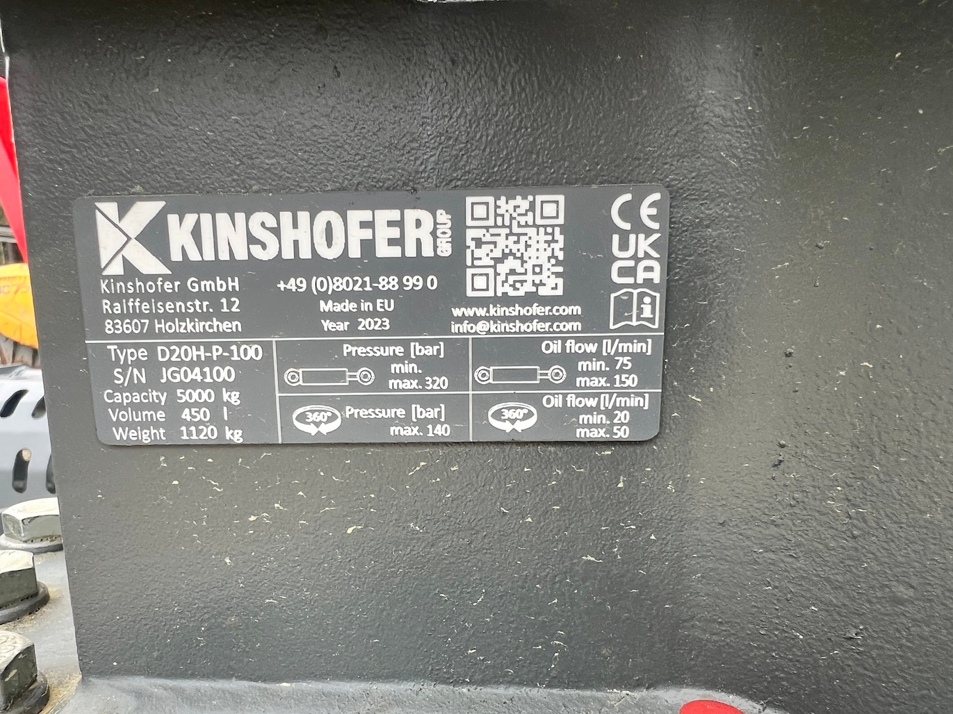 Used 2023 Kinshofer D20H-P-100 For Sale