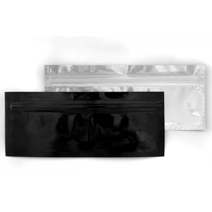 6.75" X 2.75" Clear/Black 3 Side Seal Pouch (1000/Case)