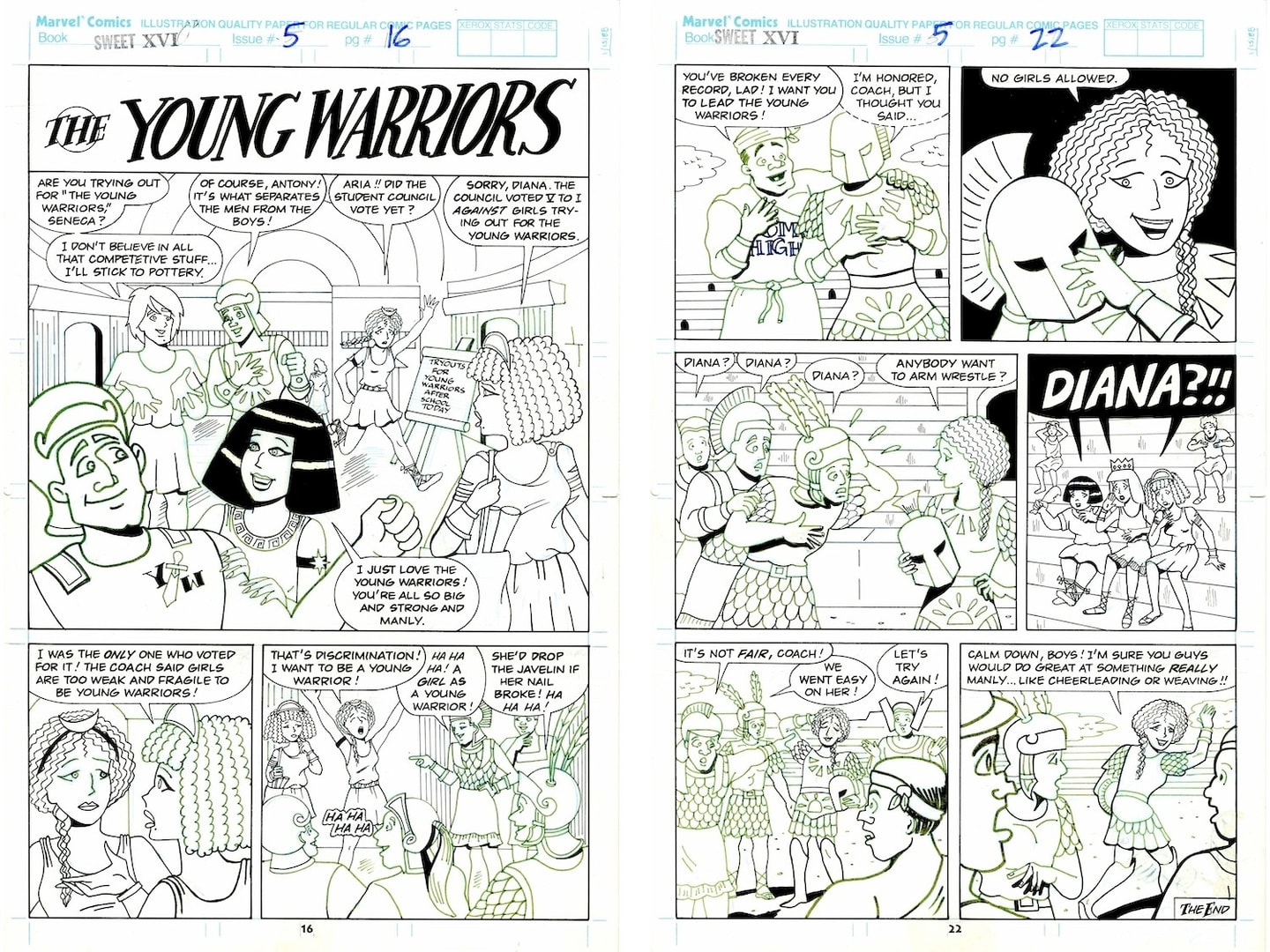 black and white comic strip