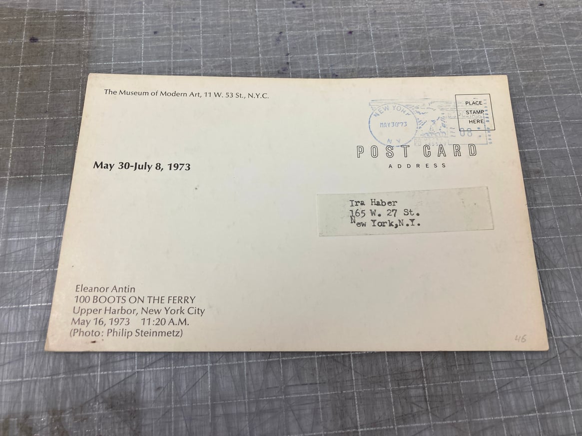 100 Boots on the Ferry Postcard thumbnail 2