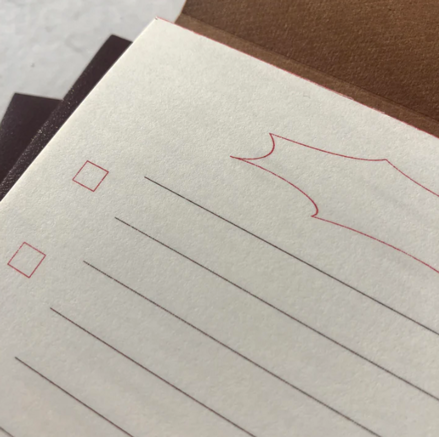 Colorama Stationary: A6 Checklist in Green thumbnail 2