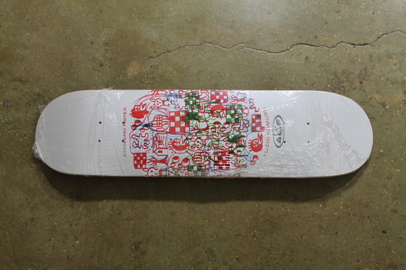 Gary Panter Skateboard: White/Blue