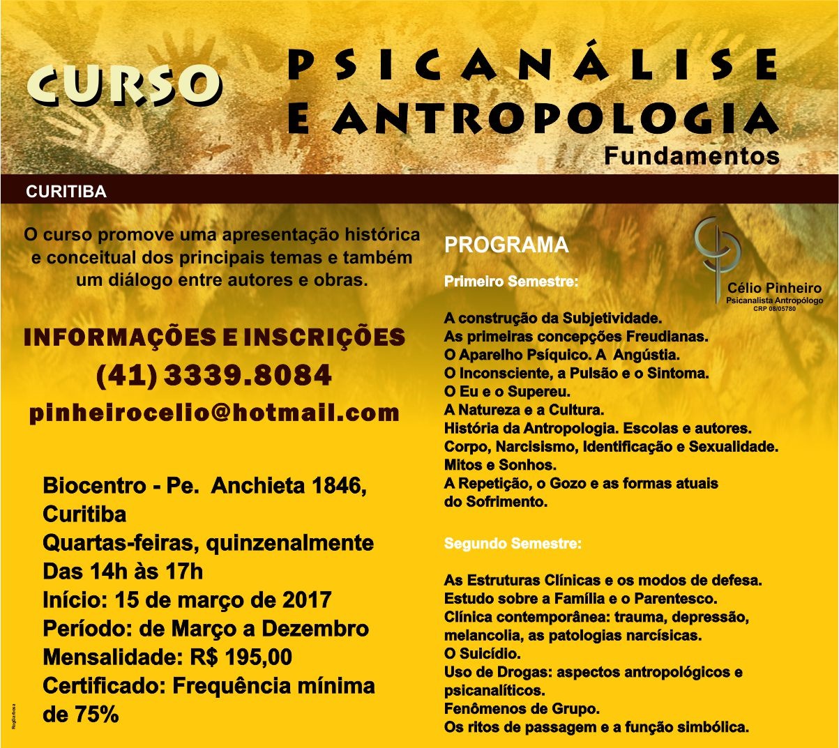 Curso PSICANÁLISE ANTROPOLOGIA - FUNDAMENTOS