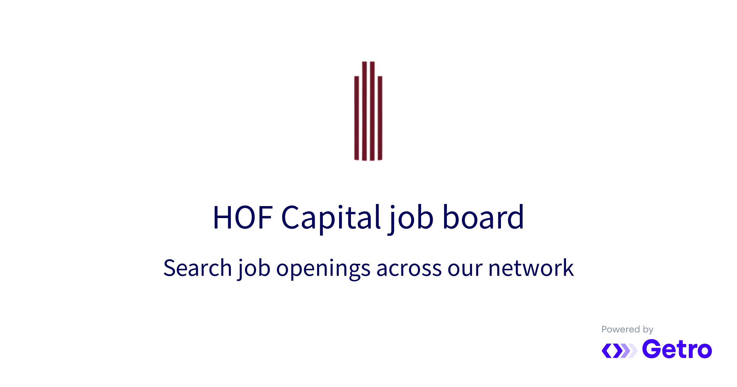Jobs HOF Capital Job Board
