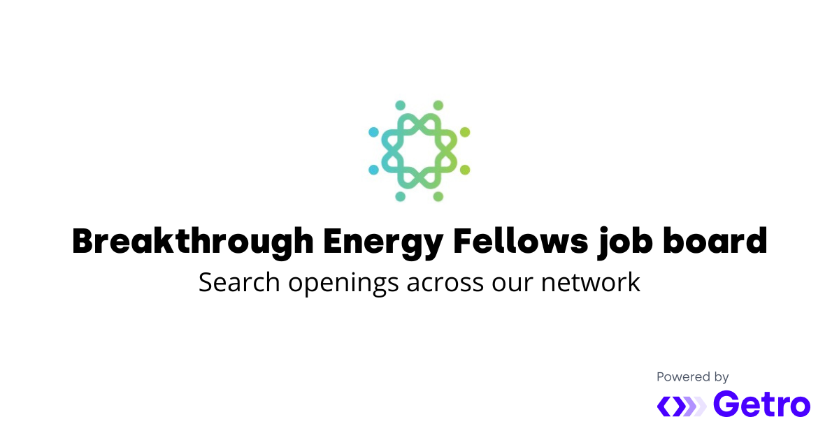 Spring 2025 Engineering CoOp Mantel Breakthrough Energy Fellows