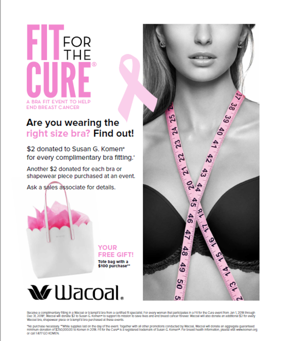 wacoal fit for the cure