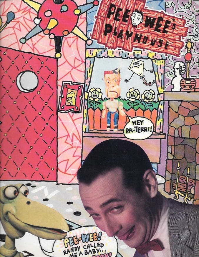 Pee-Wee's Playhouse Folder with Coloring Book Pages
