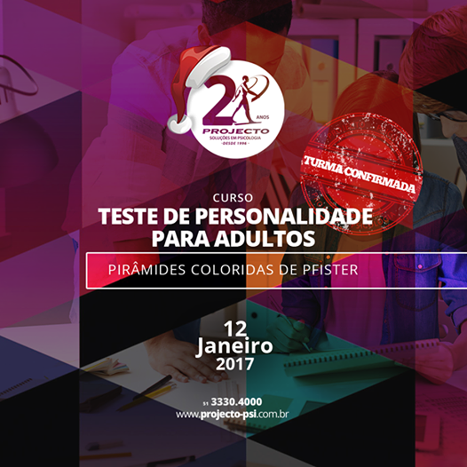 Curso Teste de Personalidade para Adultos: Pirâmides Coloridas de Pfister