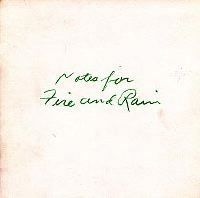 Notes for Fire and Rain