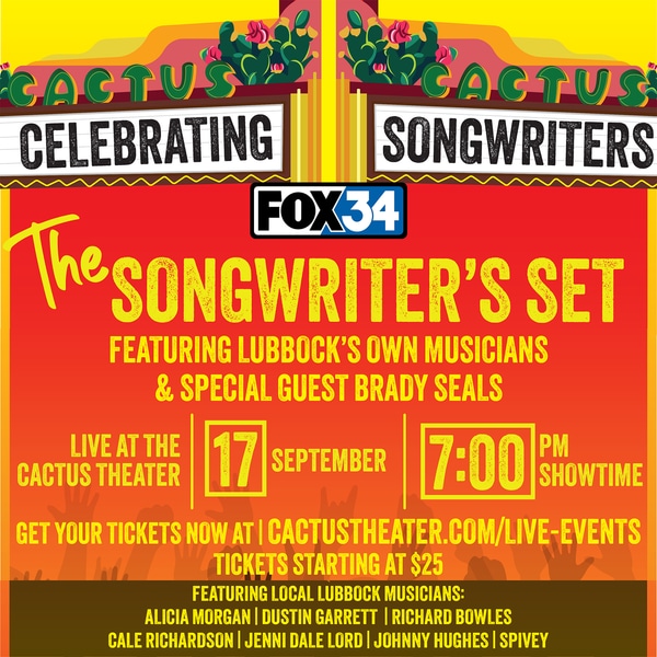 Songwriter’s Set - Celebrating Lubbock’s Own plus special guest Brady Seals!
