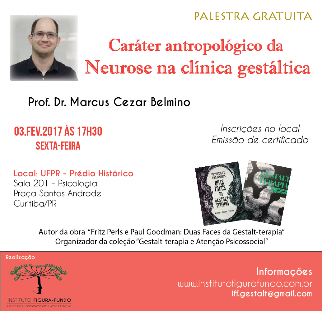 Palestra - Caráter antropológico da neurose na clínica gestáltica