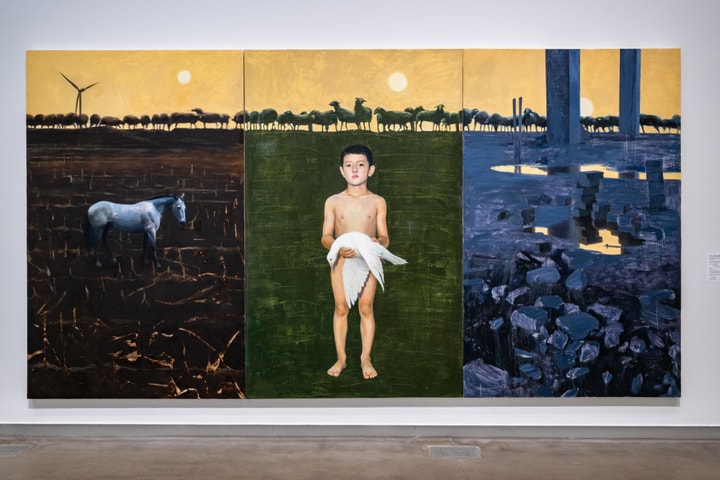 installation view of Apparition exhibition