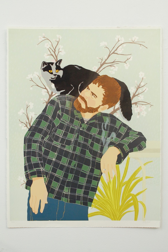 Man with Cat and Cigarette