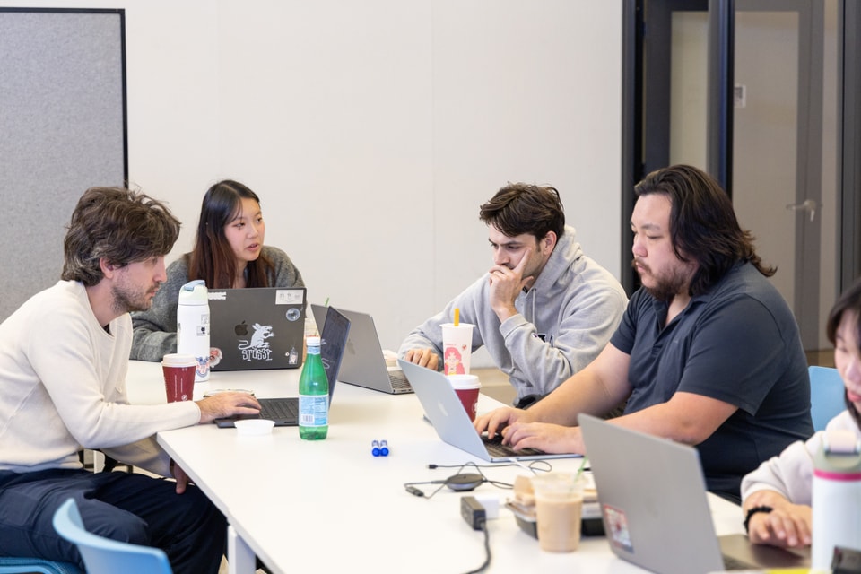 students working