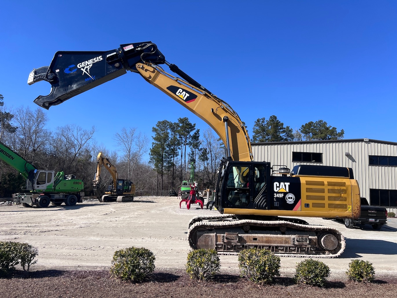 Used 2018 Caterpillar 349FL w Shear For Sale